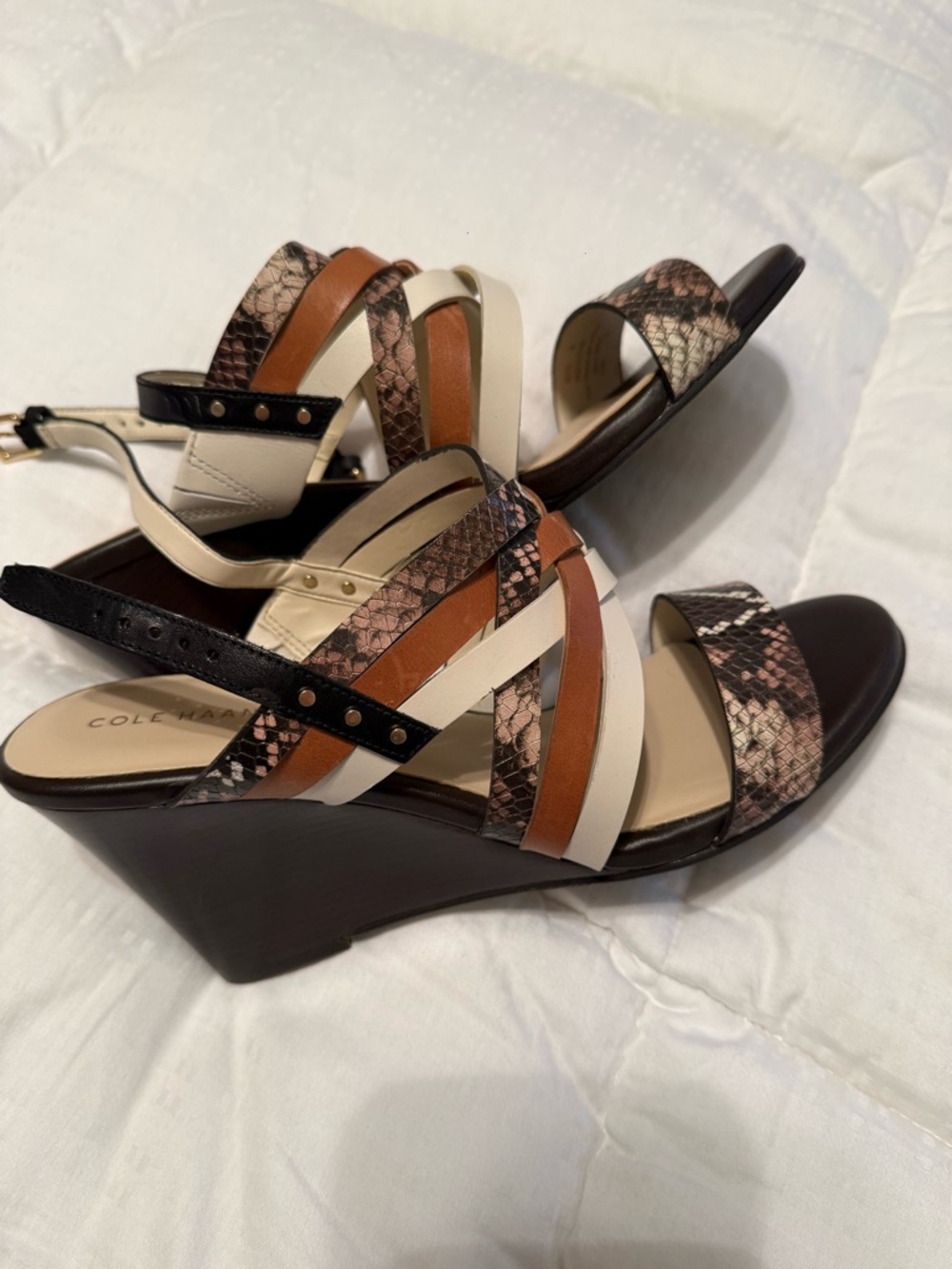 NWOT Cole Haan Wedge Sandals Size 9